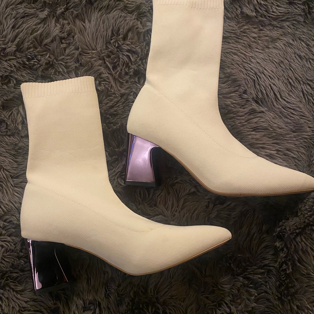 Shein pointy toe sock booties